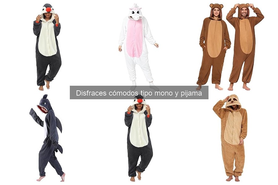 Disfraces tipo mono y pijama para adultos: tendencias y estilos