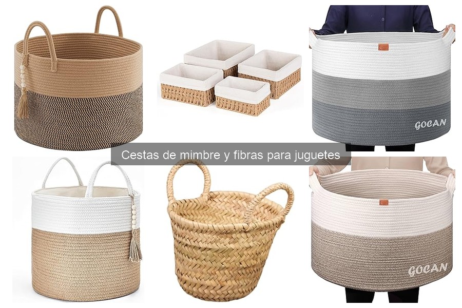 Dónde comprar cestas de mimbre y fibras para juguetes a buen precio