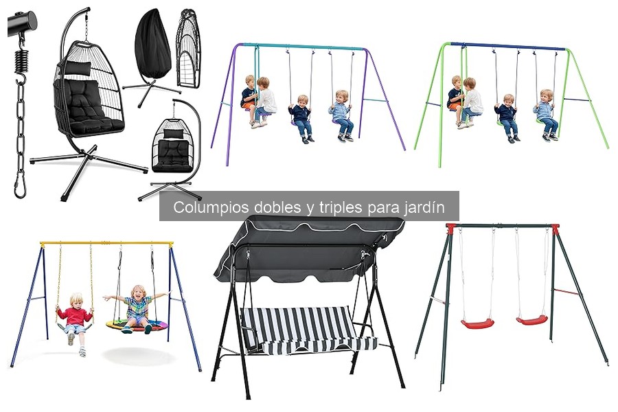 Dónde comprar columpios dobles y triples para jardín