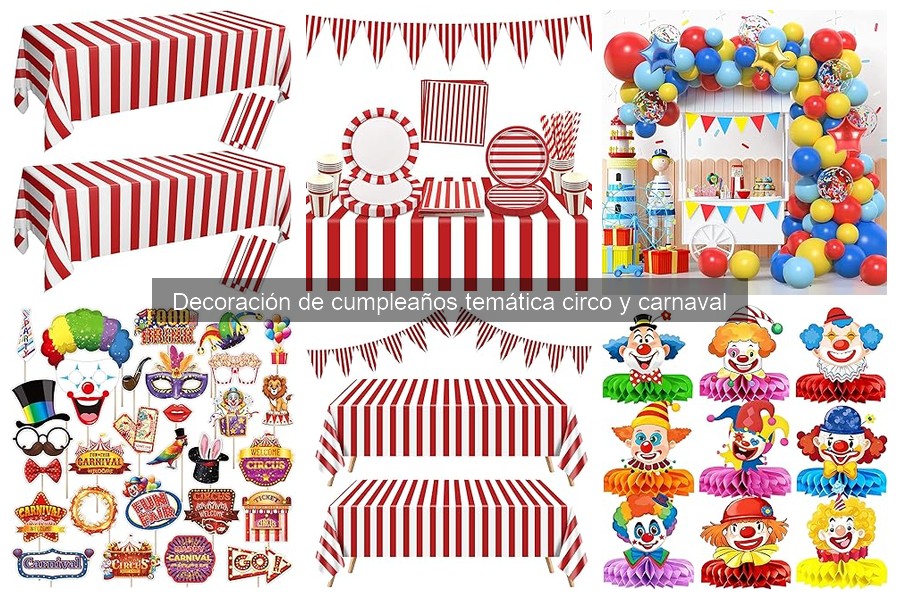 Dónde comprar decoración de circo para cumpleaños infantiles