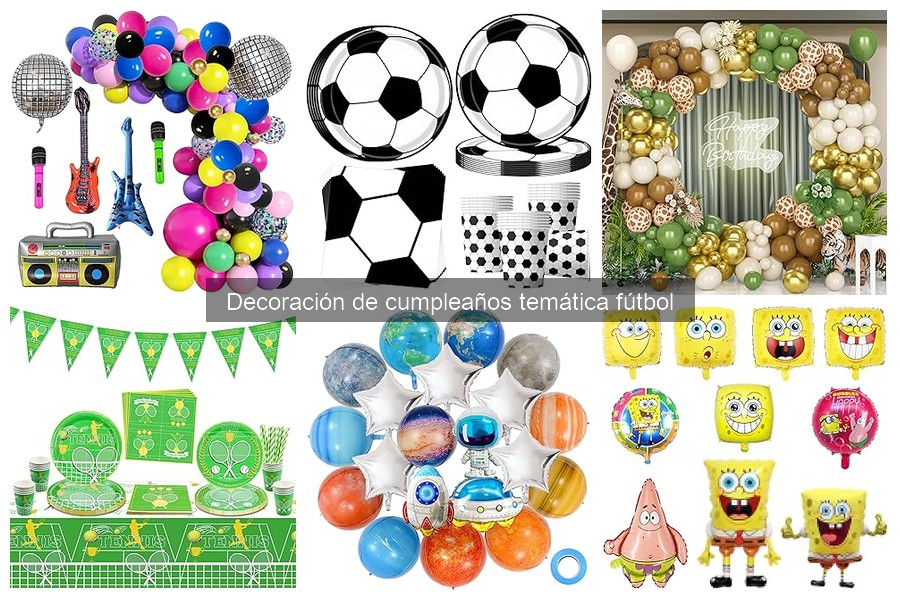 Dónde Comprar Decoración de Cumpleaños Temática de Fútbol