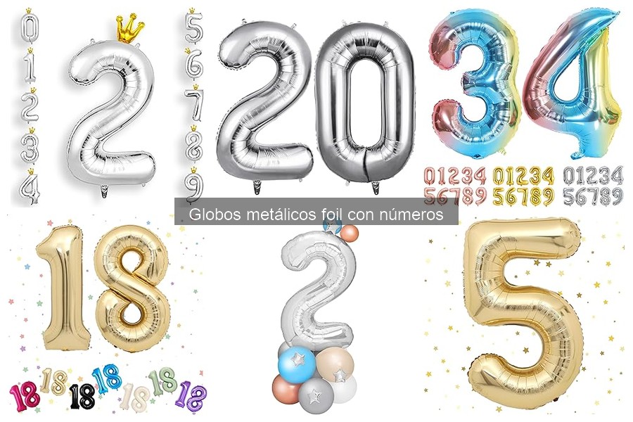 Dónde Comprar Globos Metálicos Foil con Números Económicos