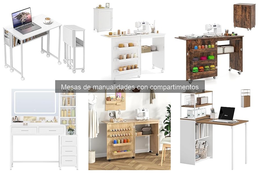 Dónde comprar mesas de manualidades con compartimentos