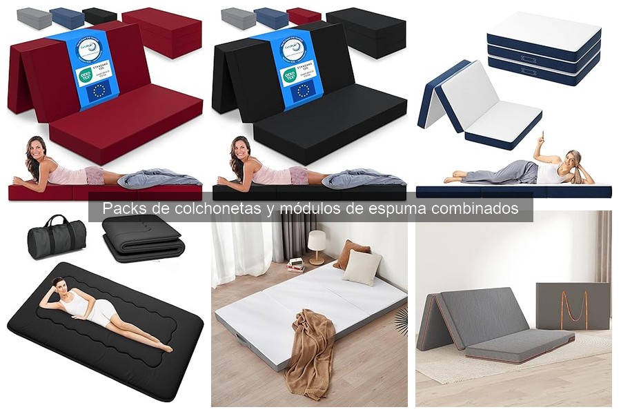 Dónde comprar packs de colchonetas y módulos de espuma baratos