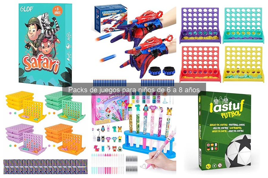 Dónde comprar packs de juegos para niños de 6 a 8 años