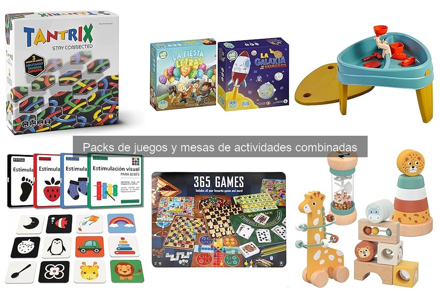 Dónde comprar packs de juegos y mesas de actividades baratas