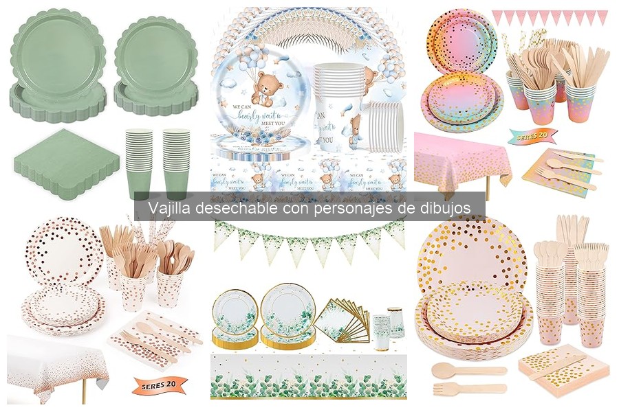 Dónde Comprar Vajilla Desechable con Personajes de Dibujos