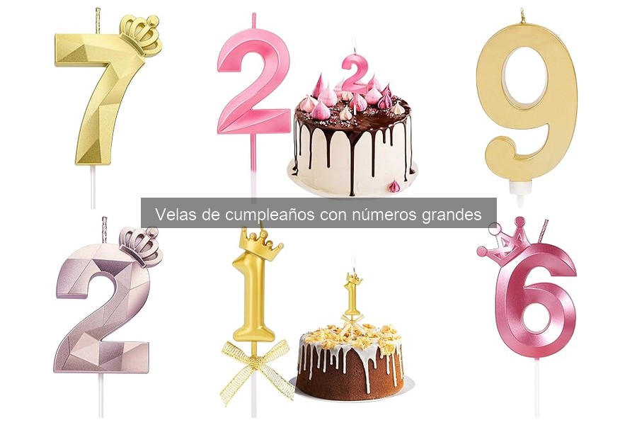 Dónde comprar velas de cumpleaños con números grandes