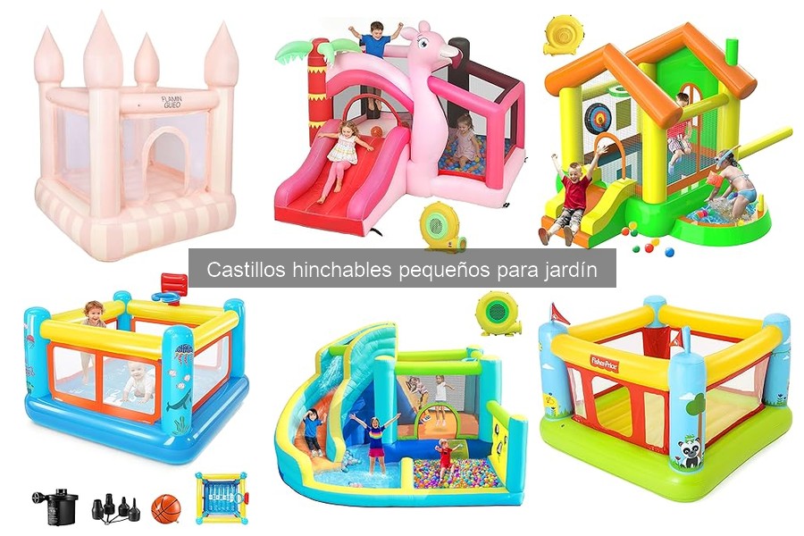 El tamaño ideal de castillos hinchables para jardines pequeños