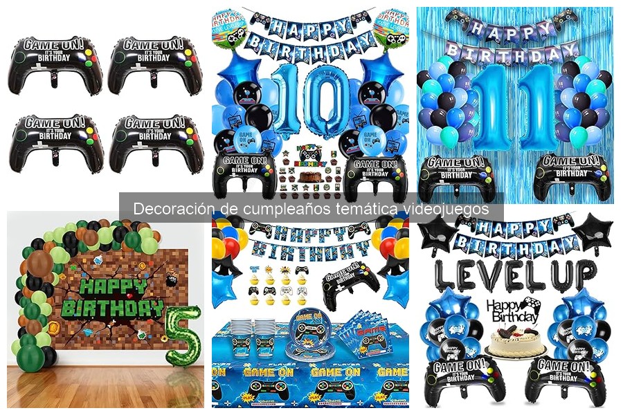 Elementos clave para una fiesta de cumpleaños de videojuegos