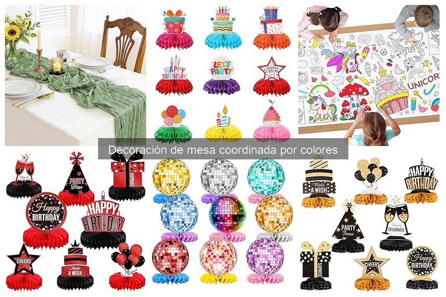 Errores comunes al decorar mesas por colores