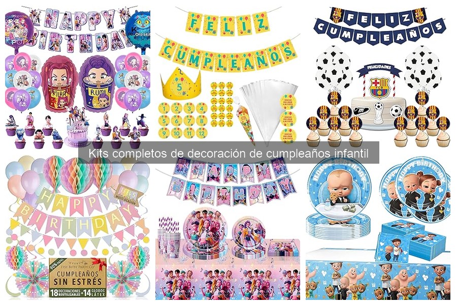 Errores comunes al elegir kits de decoración de cumpleaños infantil