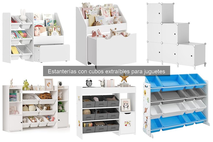 Errores comunes al usar estanterías con cubos extraíbles para juguetes