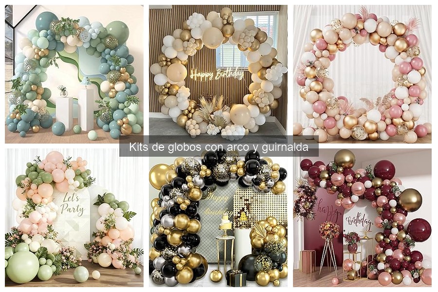 Errores comunes al usar kits de globos con arco y guirnalda