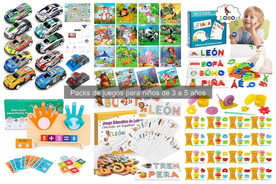 Errores comunes al usar packs de juegos para niños de 3 a 5 años