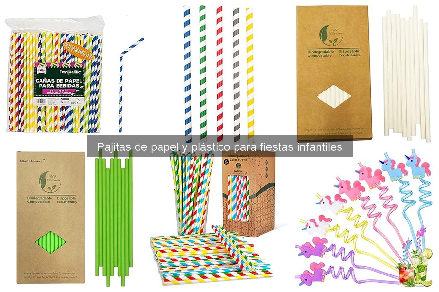 Errores comunes al usar pajitas de papel en fiestas infantiles