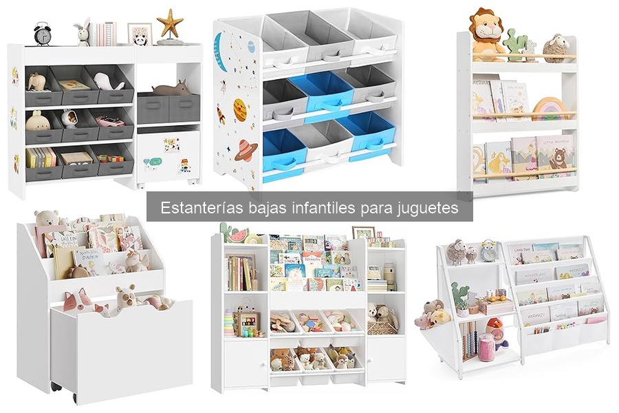 Estanterías bajas infantiles: características y ventajas