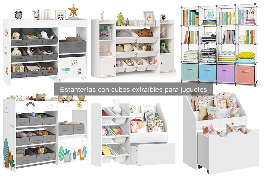 Estanterías con cubos extraíbles para juguetes: ¿Qué son?
