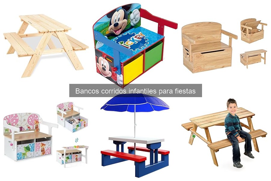 Guía de compra de bancos corridos infantiles