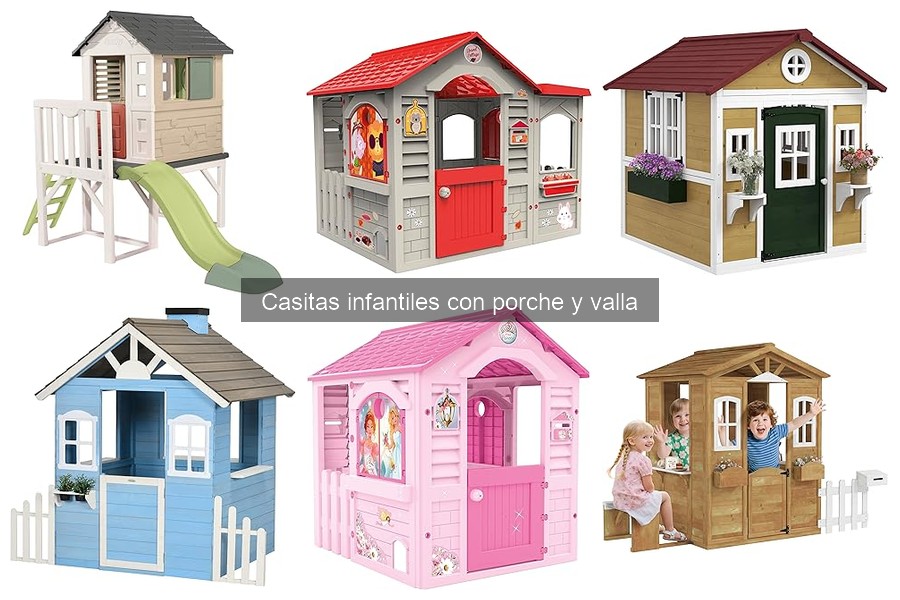 Guía de compra de casitas infantiles con porche y valla