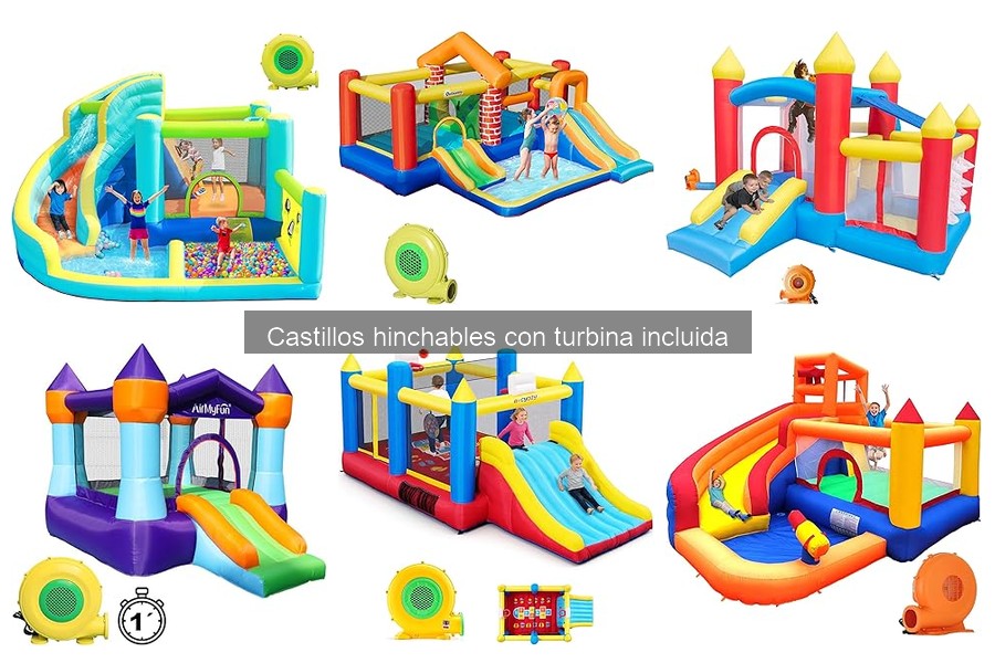Guía de compra de castillos hinchables con turbina