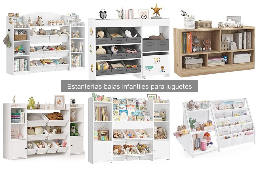 Guía de compra de estanterías bajas para juguetes infantiles