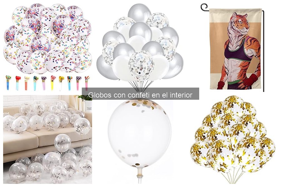 Guía de compra de globos con confeti para fiestas