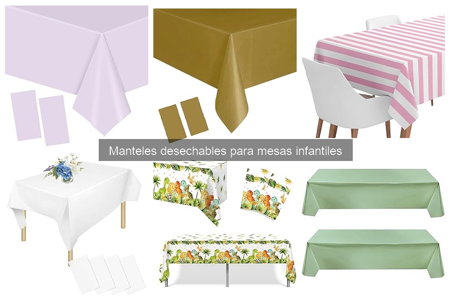 Guía de compra de manteles desechables para mesas infantiles
