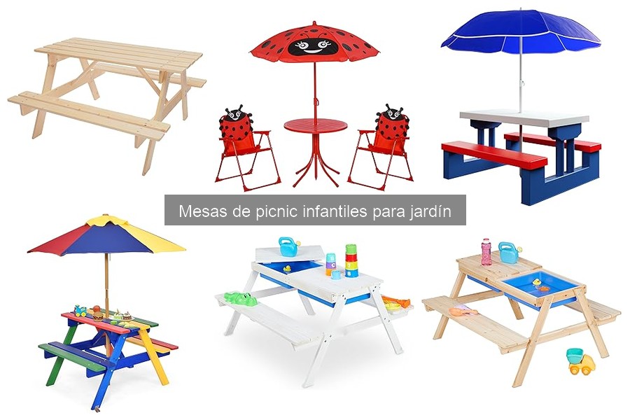 Guía de compra de mesas de picnic infantiles para jardín