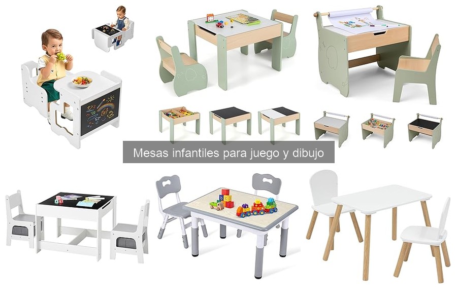 Guía de compra de mesas infantiles para juego y dibujo