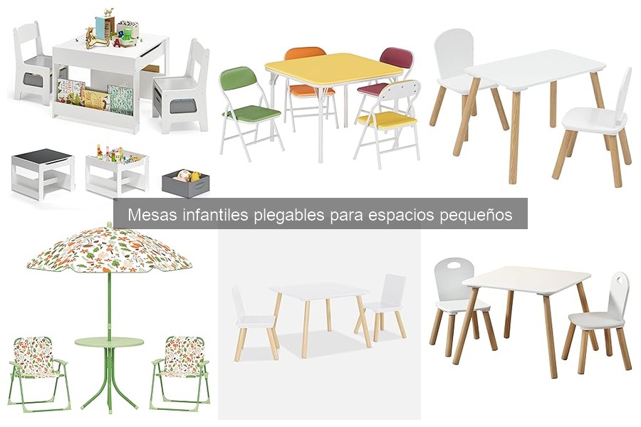 Guía de compra de mesas infantiles plegables para espacios pequeños