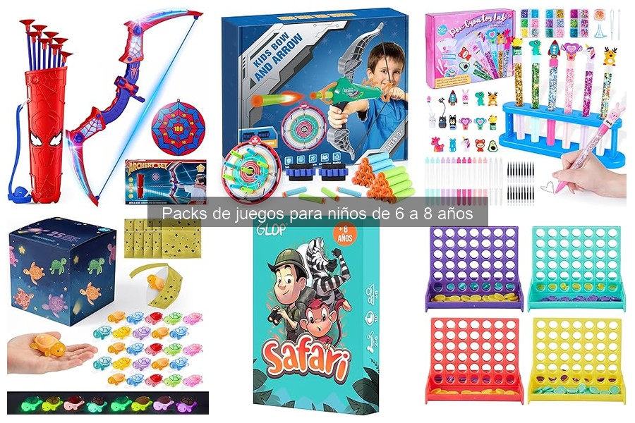 Guía de compra de packs de juegos para niños de 6 a 8 años