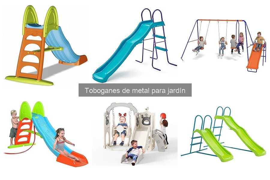 Guía de compra de toboganes de metal para jardín