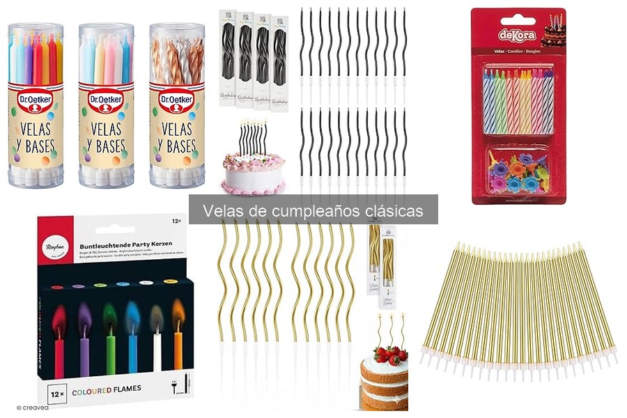 Guía de compra de velas de cumpleaños clásicas