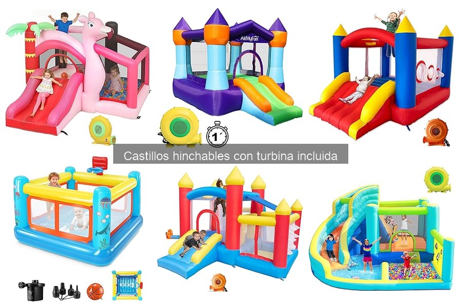 Guía de instalación de castillos hinchables con turbina