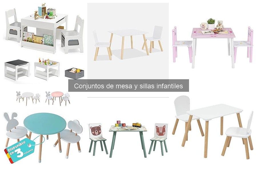 Guía de Instalación de Conjuntos de Mesa y Sillas Infantiles