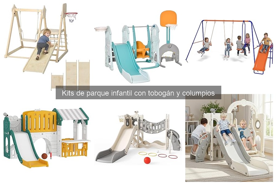 Guía de instalación de kits de parque infantil con tobogán