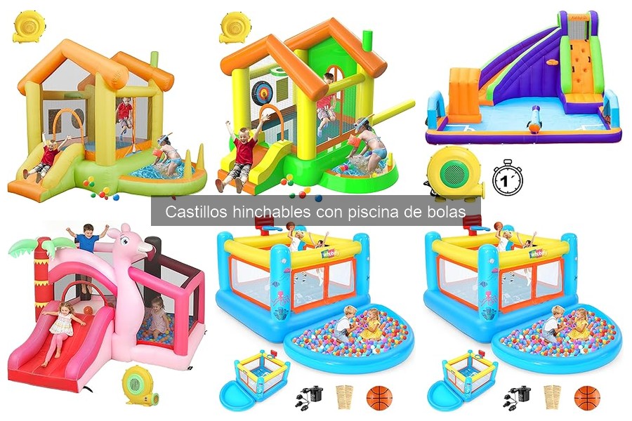 Guía de instalación para castillos hinchables con piscina de bolas