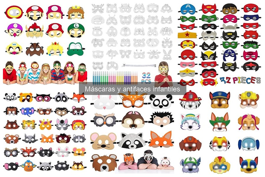 Guía de Máscaras y Antifaces Infantiles para Fiestas