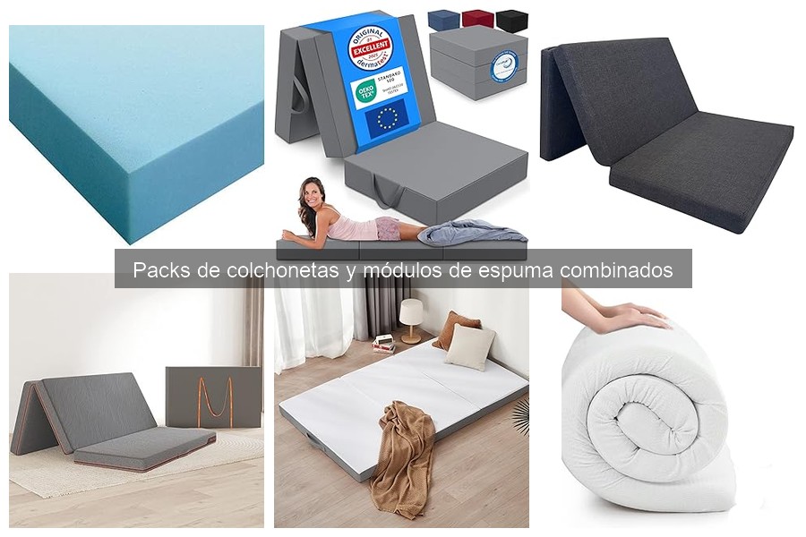 Guía de Packs de Colchonetas y Módulos de Espuma Combinados