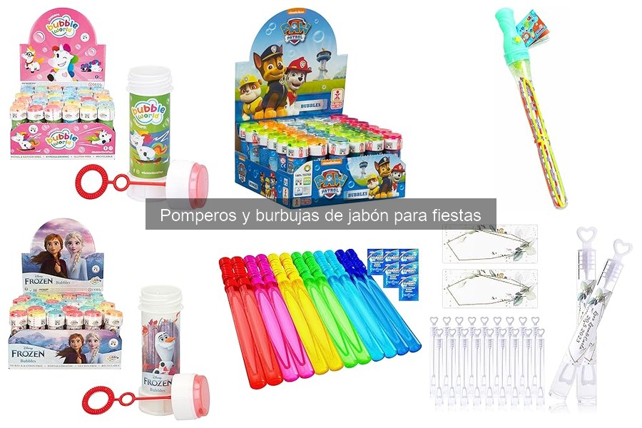 Guía de Pomperos y Burbujas de Jabón para Fiestas Infantiles