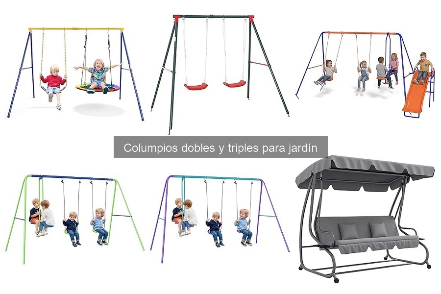 Guía de Seguridad para Columpios Dobles y Triples en Jardín