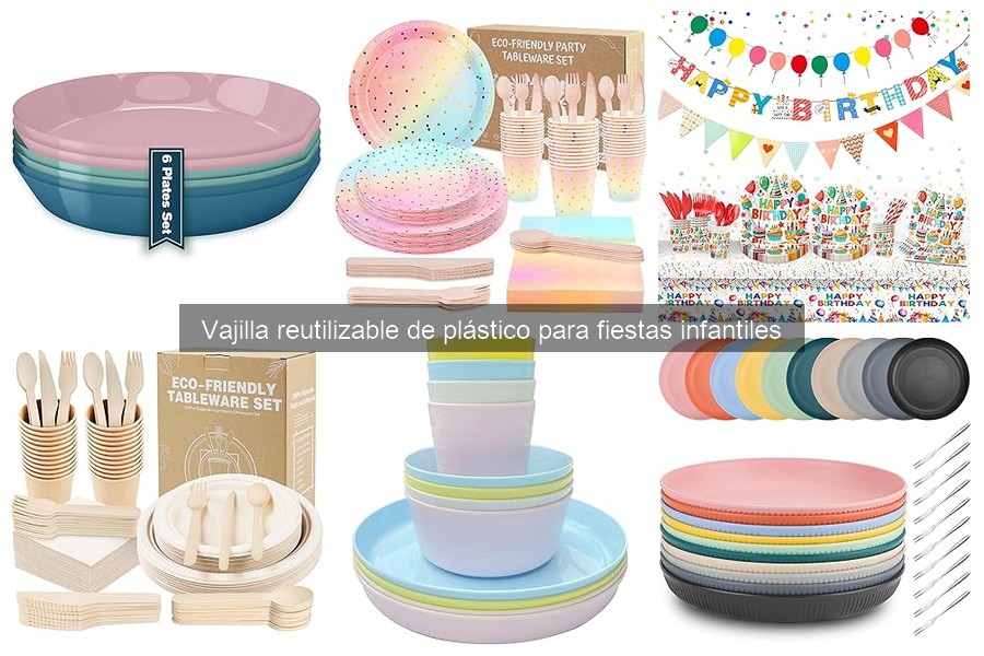 Guía de vajilla reutilizable de plástico para fiestas infantiles