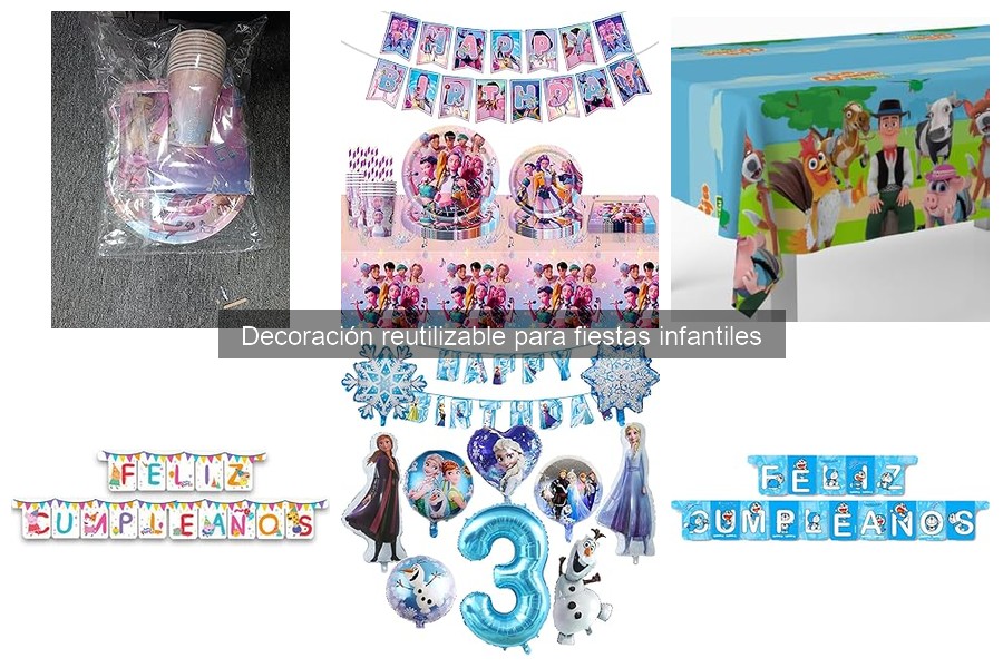 Guía para Crear Adornos Reutilizables para Fiestas Infantiles