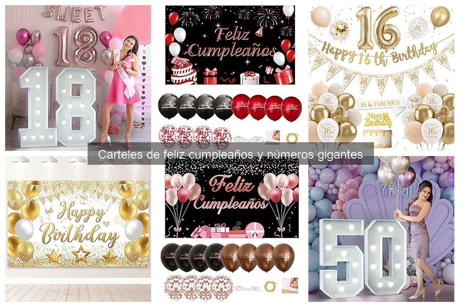Guía para Elegir Carteles de Cumpleaños y Números Gigantes