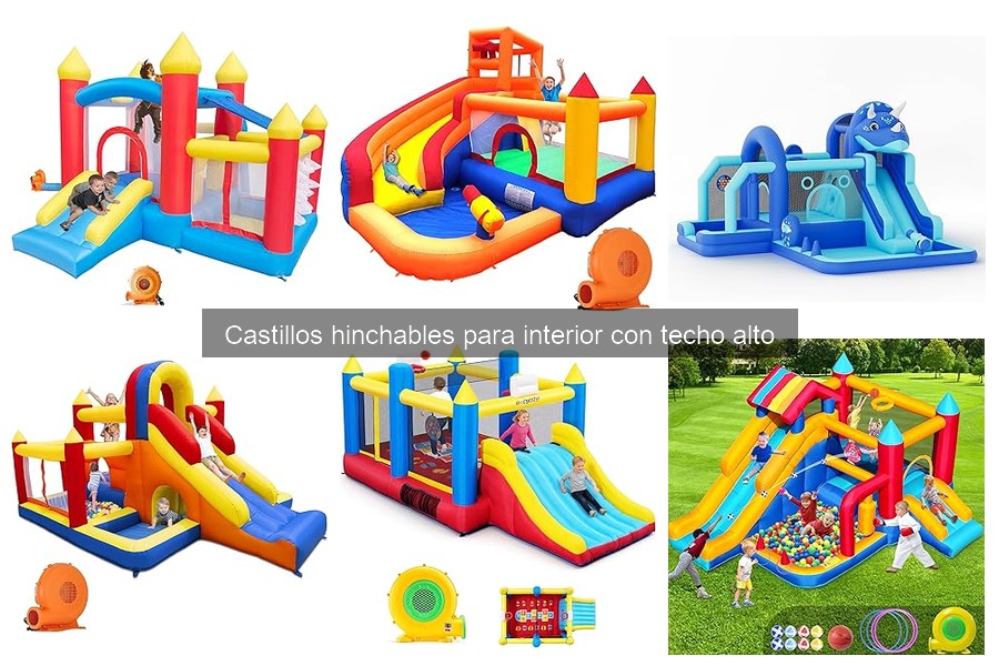 Guía sobre castillos hinchables para interior con techo alto