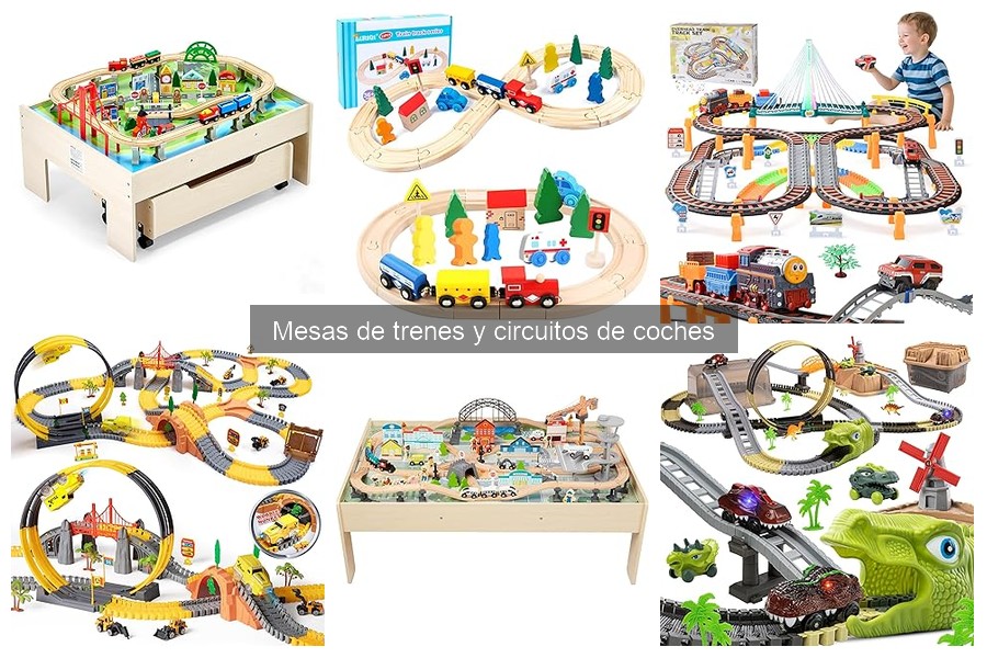 Guía sobre mesas de trenes y circuitos de coches para niños