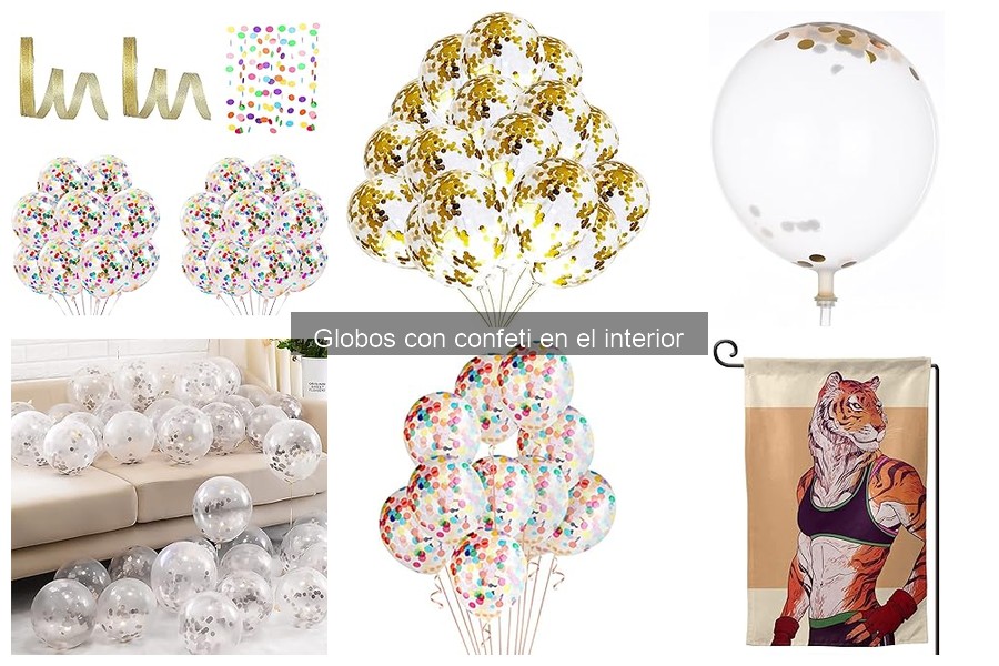 Ideas creativas con globos con confeti para fiestas
