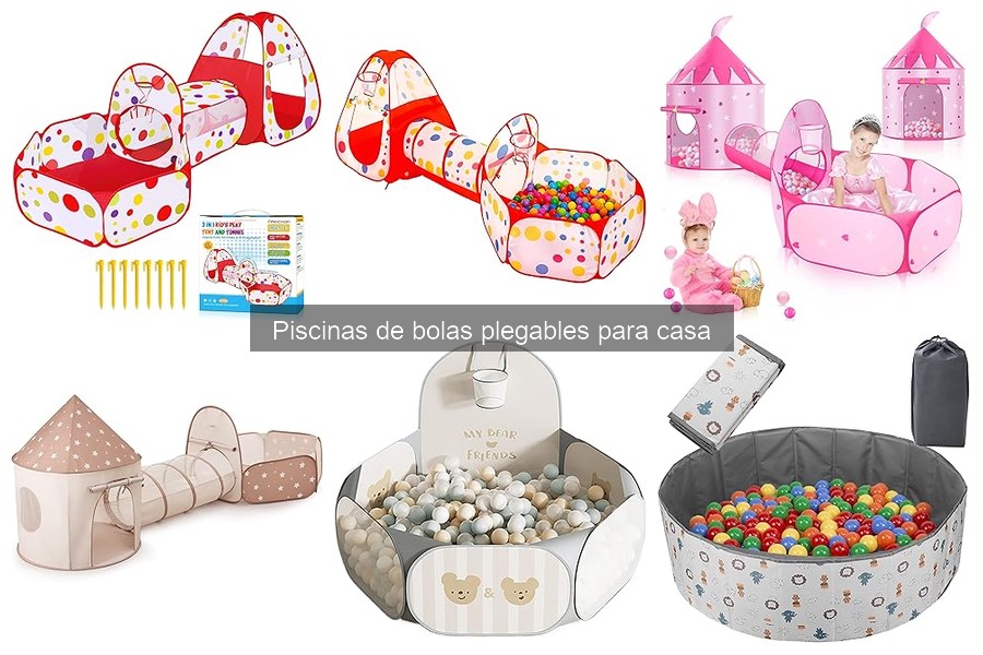 Ideas creativas de juegos en piscinas de bolas plegables