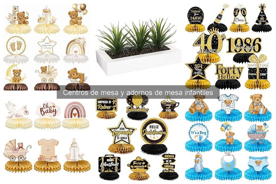 Ideas Creativas para Centros de Mesa Infantiles DIY